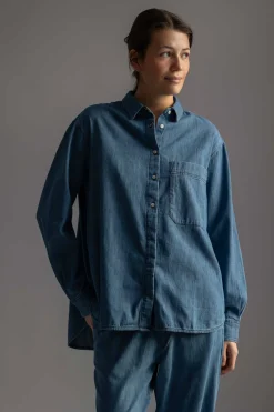 Skjorte - Lynette Denim Iceberg