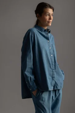 Skjorte - Lynette Denim Iceberg