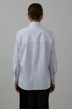 Skjorte - Relaxed Straight Shirt Optic White/Rose
