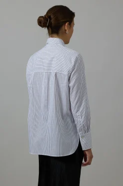 Skjorte - Relaxed Straight Shirt Optic White/Rose