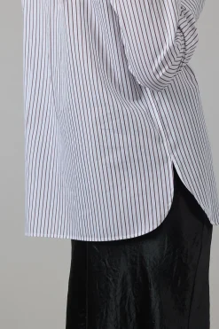 Skjorte - Relaxed Straight Shirt Optic White/Rose