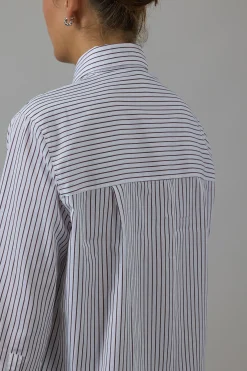 Skjorte - Relaxed Straight Shirt Optic White/Rose