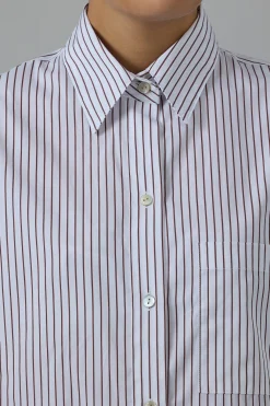 Skjorte - Relaxed Straight Shirt Optic White/Rose