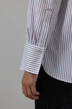 Skjorte - Relaxed Straight Shirt Optic White/Rose