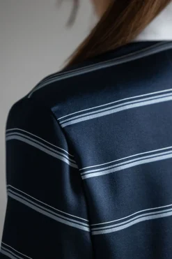 Skjorte - Rugby Stripe Coastal/Slate