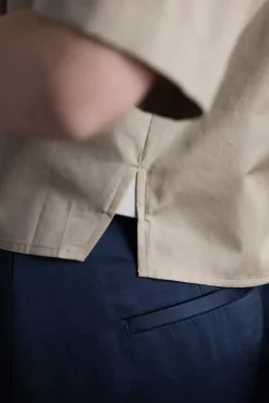 Skjorte - S/S Button Down W/ Canvas Tape