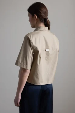 Skjorte - S/S Button Down W/ Canvas Tape