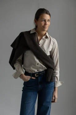 Skjorte - Sylvia Stripe Poplin Shirt