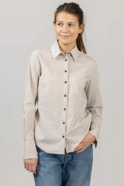 Skjorte - Sylvia Stripe Poplin Shirt