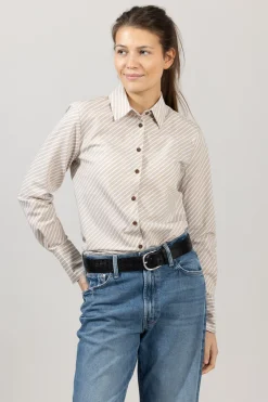 Skjorte - Sylvia Stripe Poplin Shirt