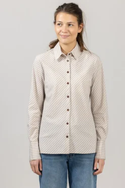 Skjorte - Sylvia Stripe Poplin Shirt