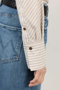 Skjorte - Sylvia Stripe Poplin Shirt