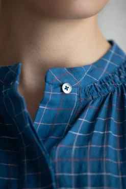 Skjorte - Viviane NO732 Griotte Blue Worker