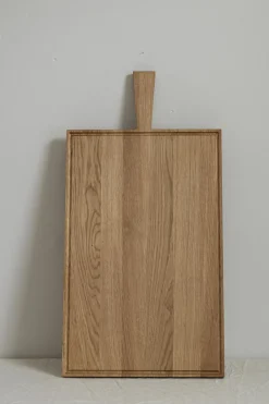 Skjærebrett - m/Saftrille 34x54cm Oljet eik