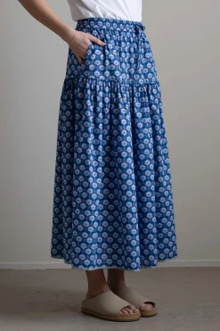 Skjørt - Bibbi Chevron Blue