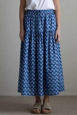 Skjørt - Bibbi Chevron Blue