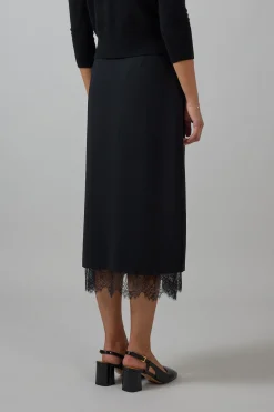 Skjørt - Lace Paneled Black