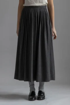 Skjørt - Naama Thin Wool Dark Grey