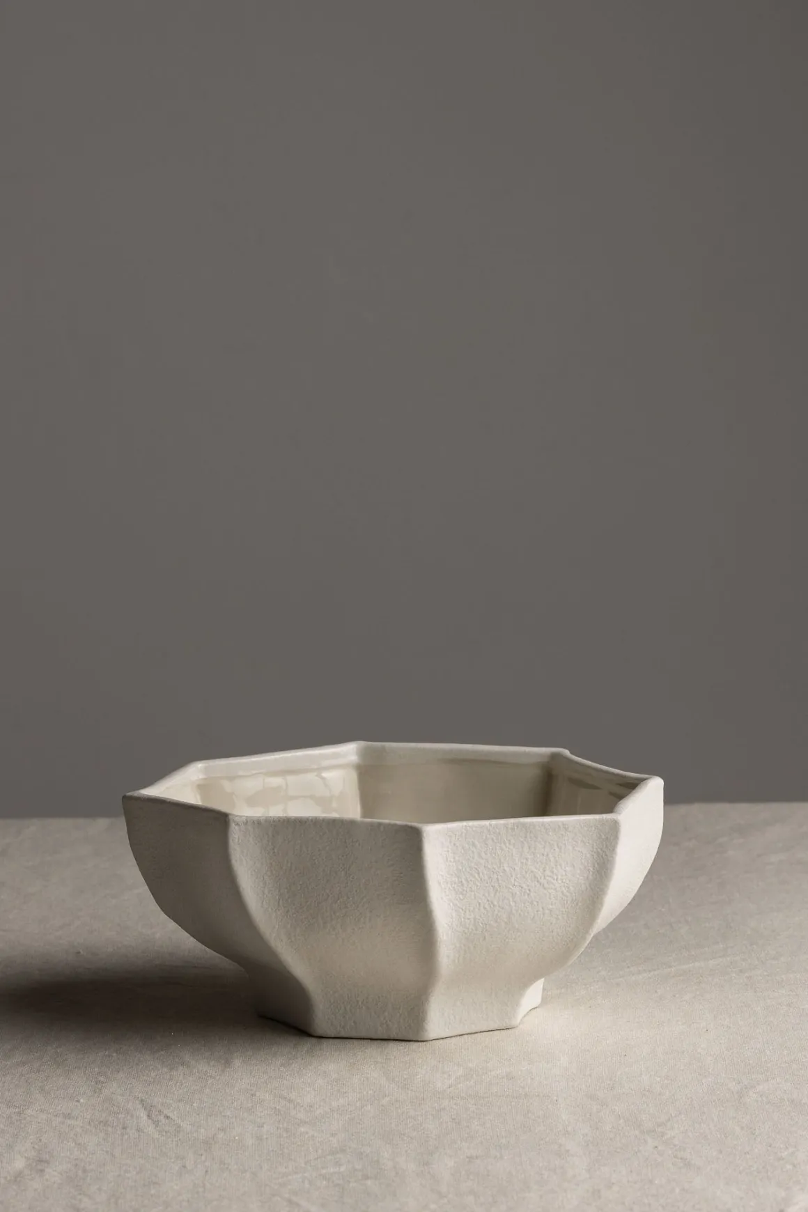 Skål - Dia22,5cm Naturhvit