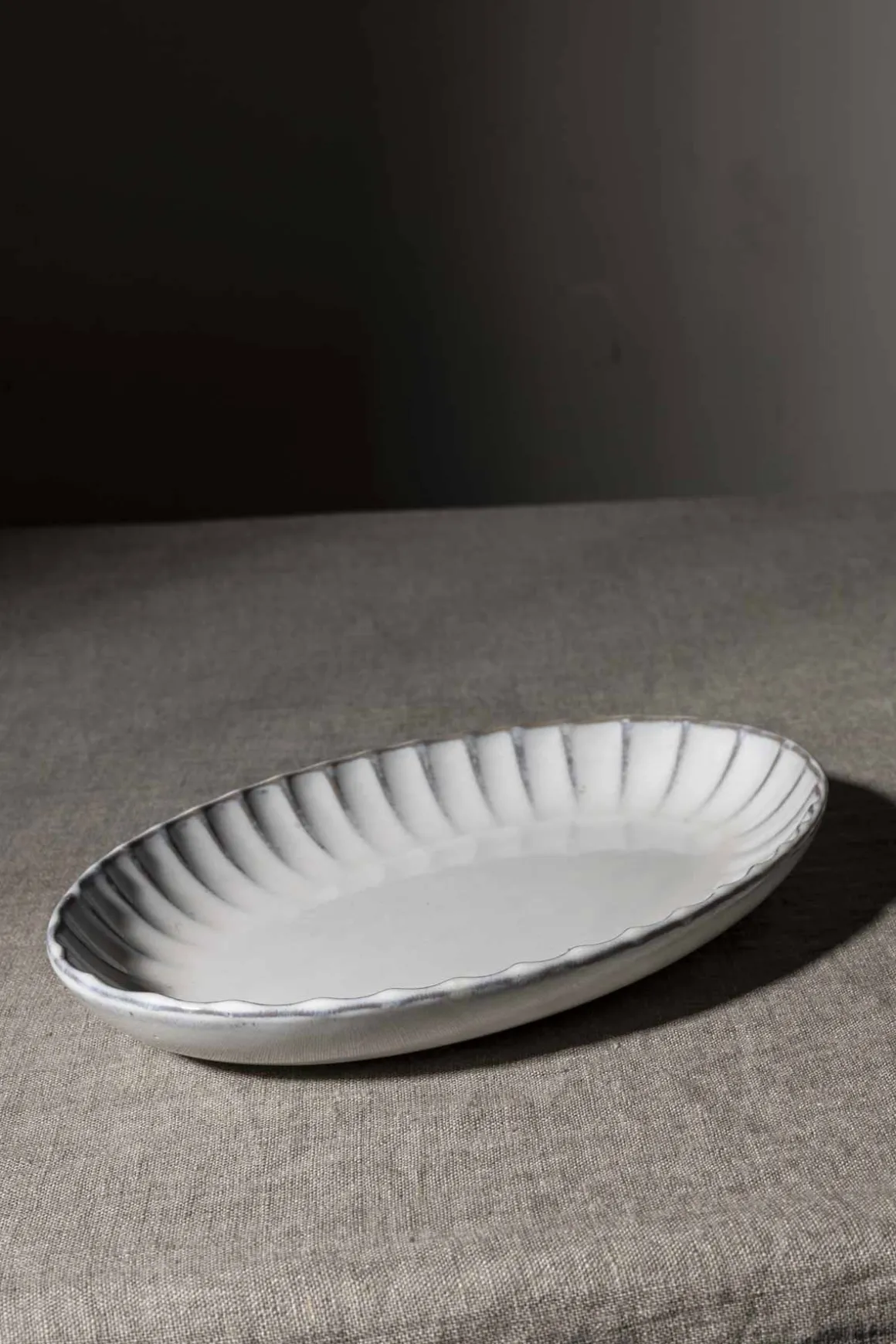 Skål - Inku Oval Hvit