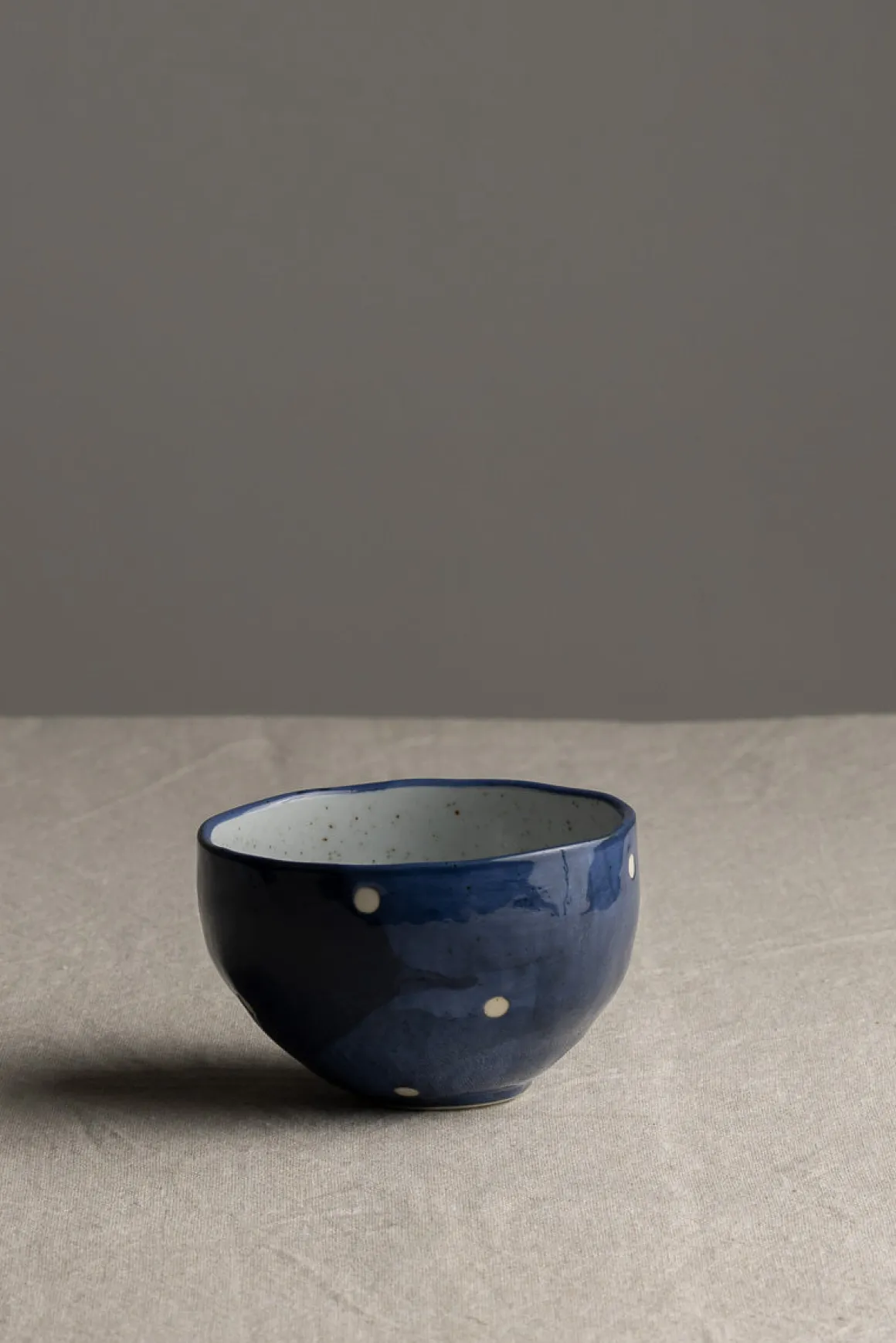 Skål - Japansk Keramikk Blue Dots