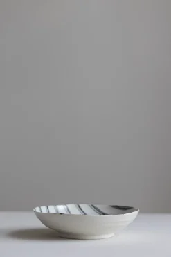 Skål - Japansk Keramikk Brune Small Striper