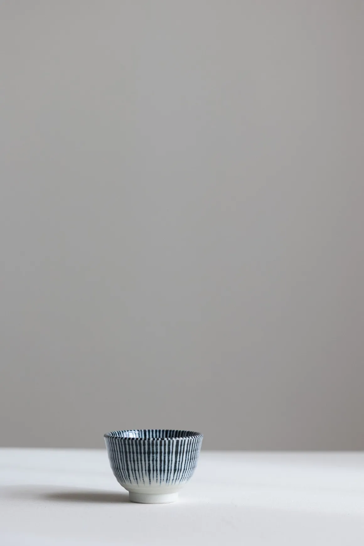 Skål - Japansk Keramikk Stripe Bleu