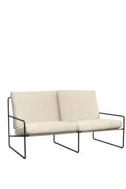 Sofa - Desert 2-seter Black/Pure Bouclé