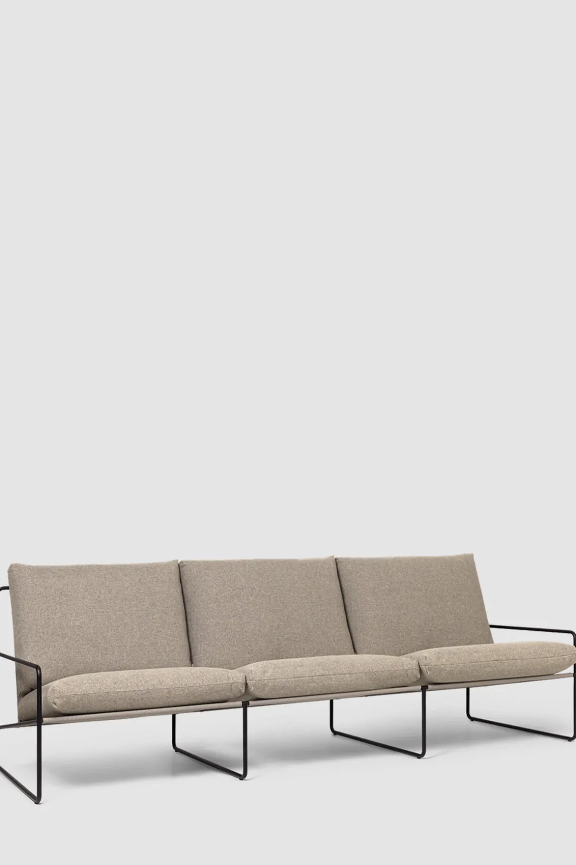 Sofa - Desert 3-seter Dolce, Black/Dark Sand