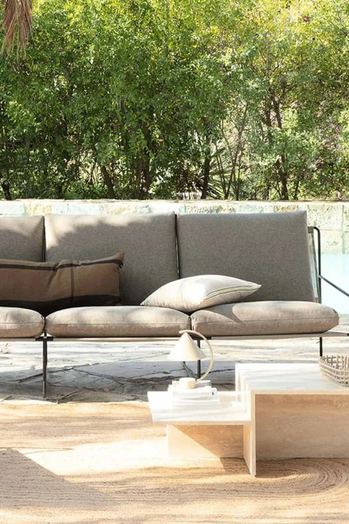 Sofa - Desert 3-seter Dolce, Black/Dark Sand