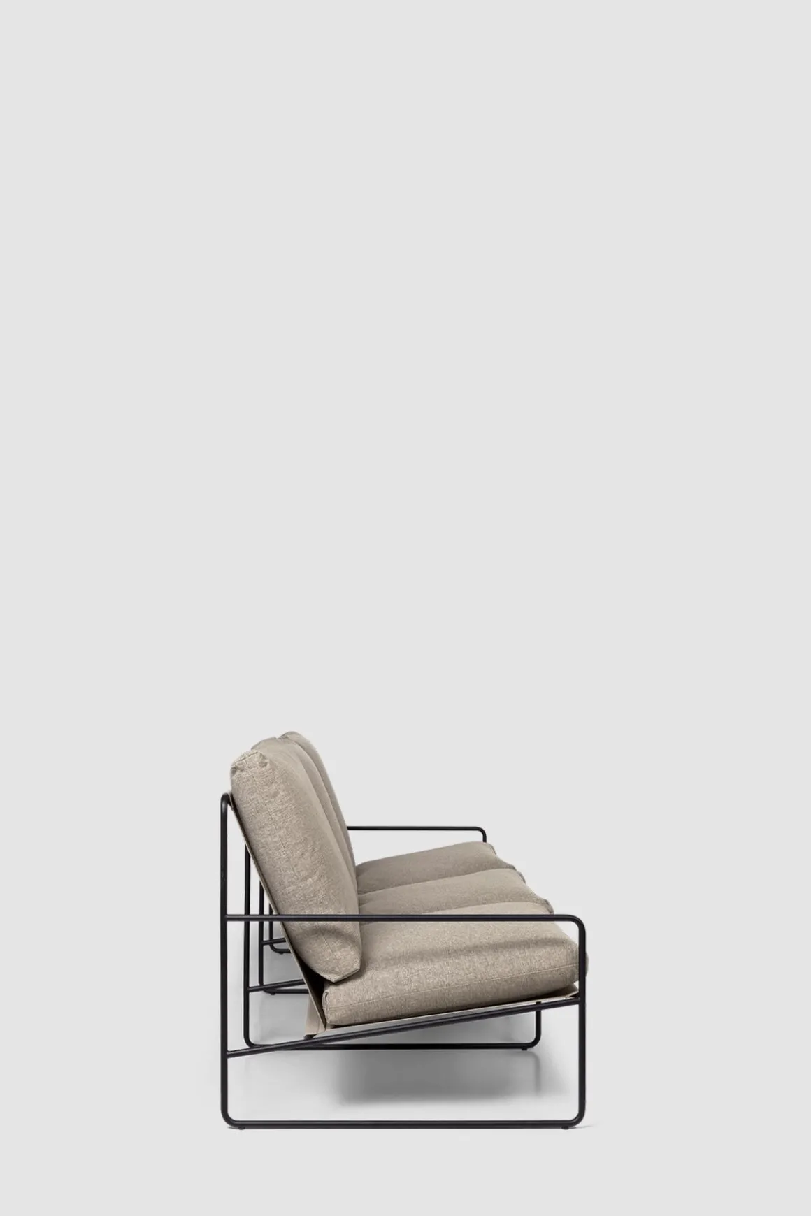 Sofa - Desert 3-seter Dolce, Black/Dark Sand