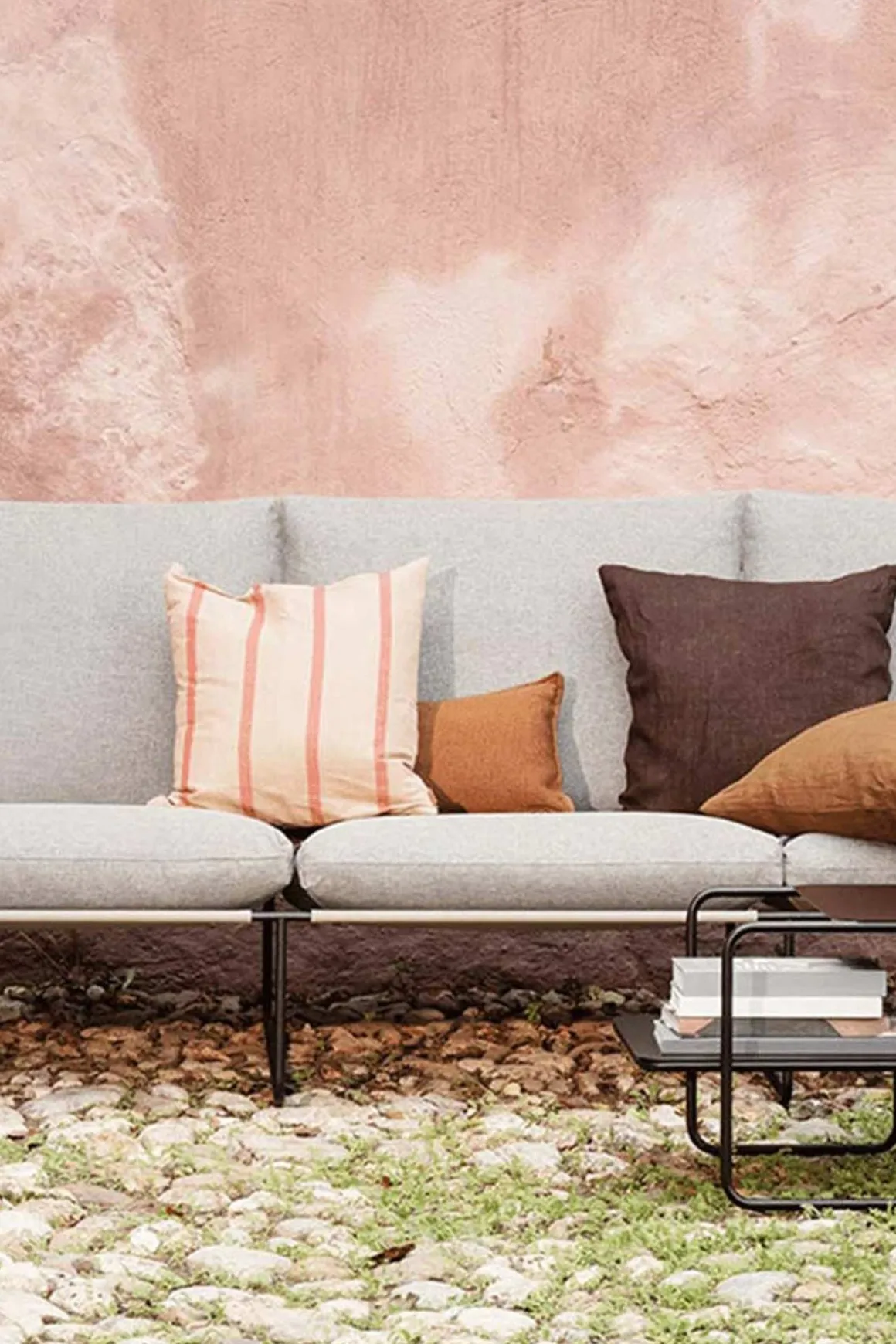 Sofa - Desert 3-seter Dolce, Black/Dark Sand