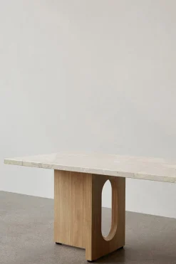 Sofabord - Androgyne Lounge 120x45cm Natural Oak/Kunis Breccia Stone