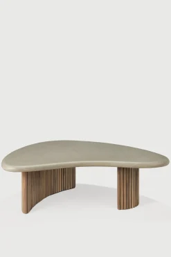 Sofabord - Boomerang Outdoor L90cm Concrete/Teak