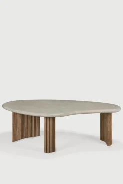 Sofabord - Boomerang Outdoor L126cm Concrete/Teak