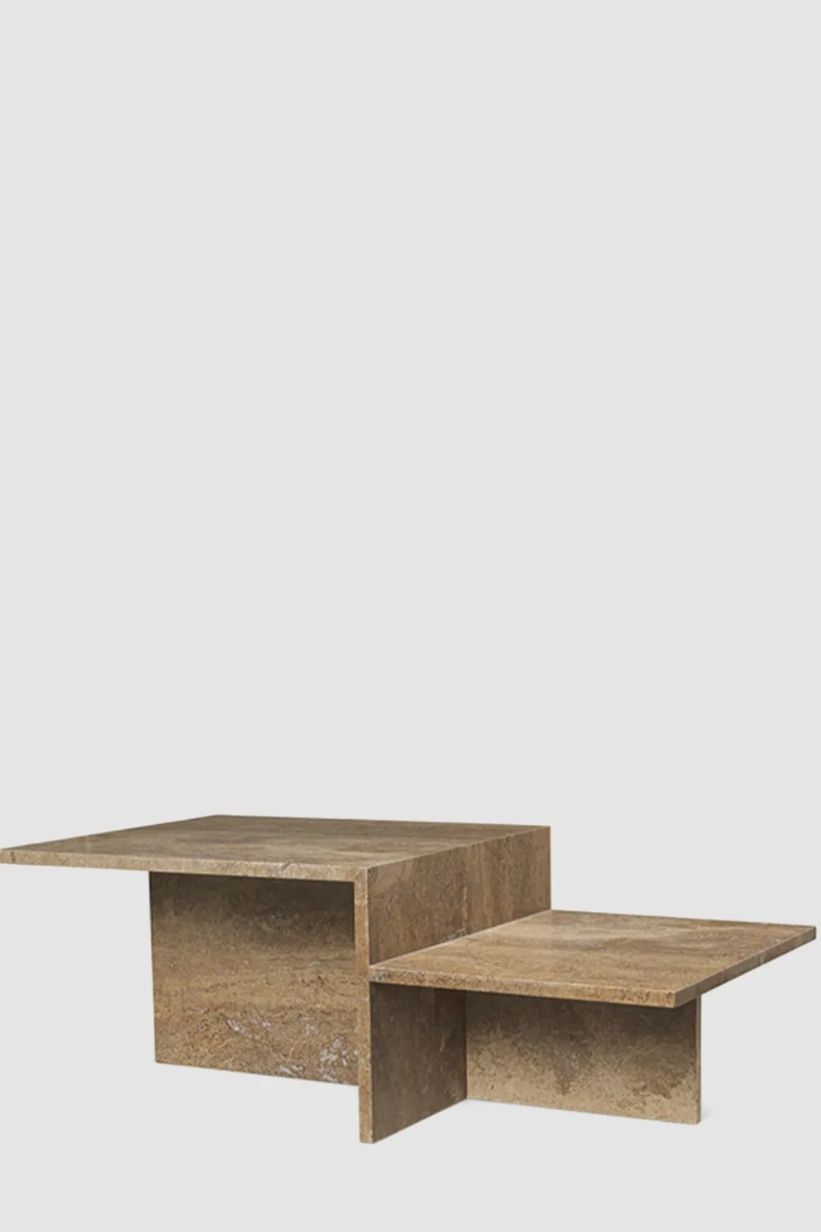 Sofabord - Distinct Coffee Table Dark Brown Travertine