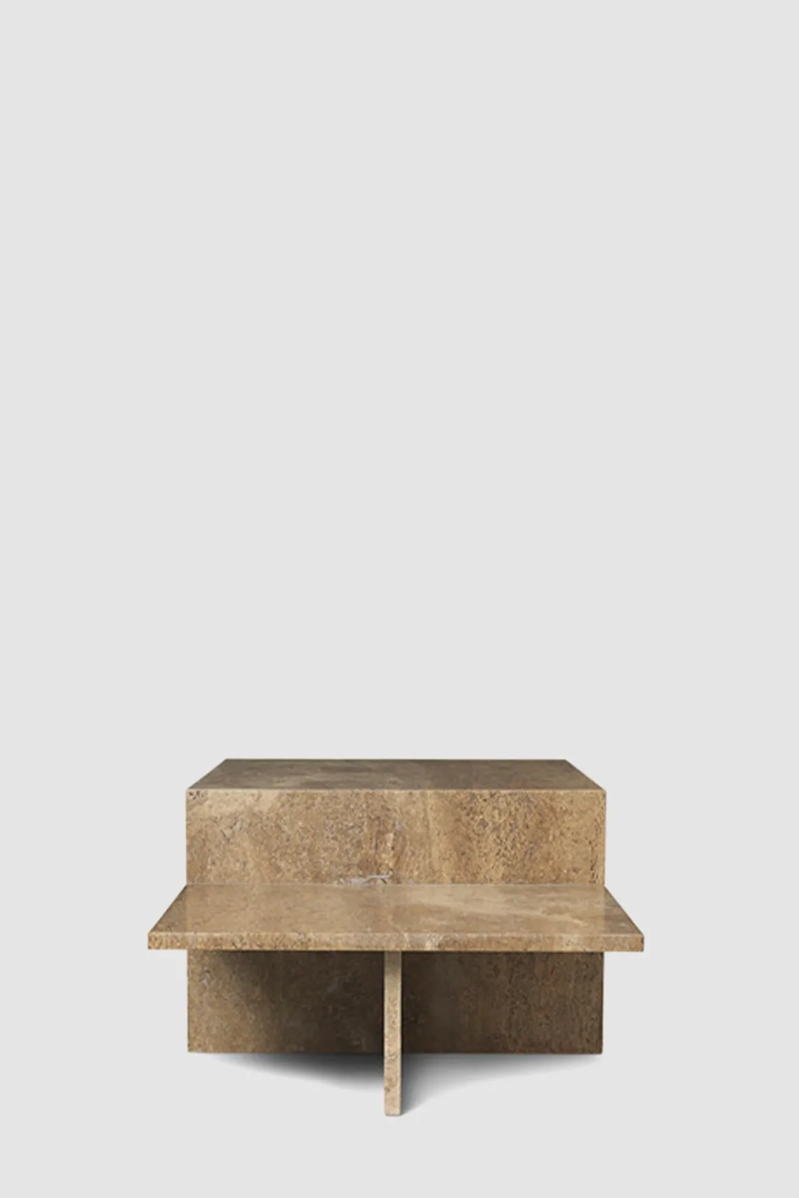 Sofabord - Distinct Coffee Table Dark Brown Travertine