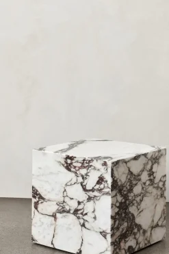 Sofabord - Plinth Cubic 40x40xh40 Rose Marble