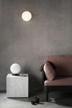 Sofabord - Plinth Cubic 40x40xh39cm White Marble