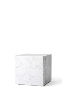Sofabord - Plinth Cubic 40x40xh39cm White Marble