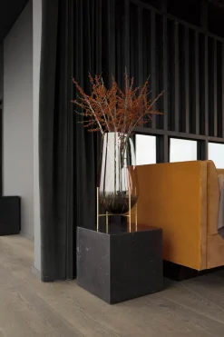 Sofabord - Plinth Cubic 40x40xh39cm Black Marble