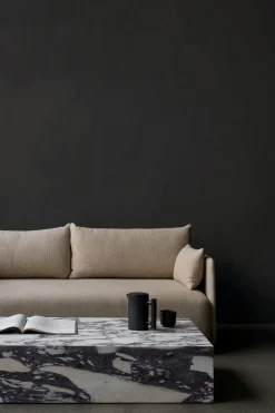 Sofabord - Plinth Grand 76x137xH27,5cm Calacatta Viola