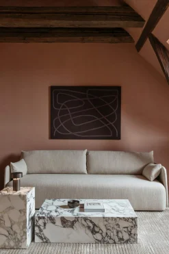 Sofabord - Plinth Low 60x100xh27 Rose Marble