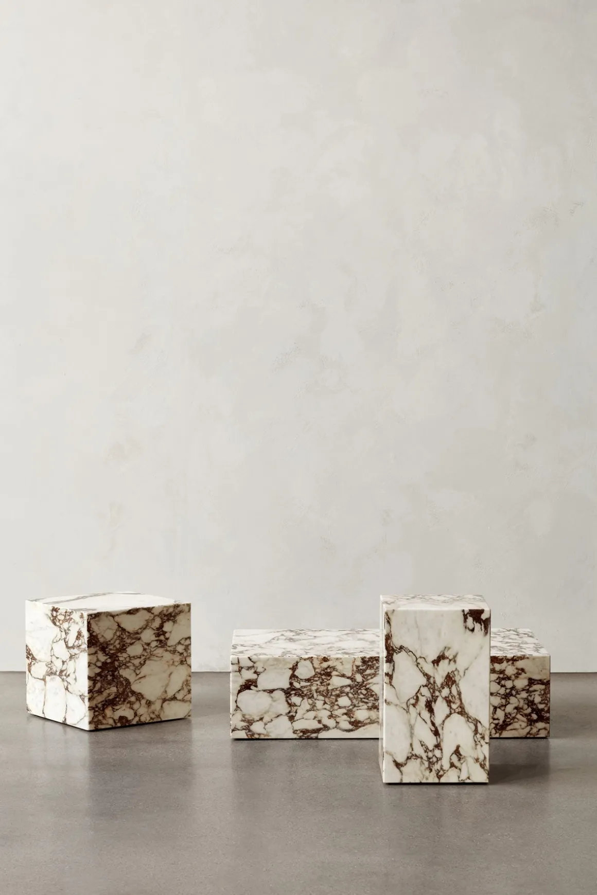 Sofabord - Plinth Low 60x100xh27 Rose Marble