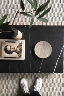 Sofabord - Plinth Low 60x100xh27cm Black Marble