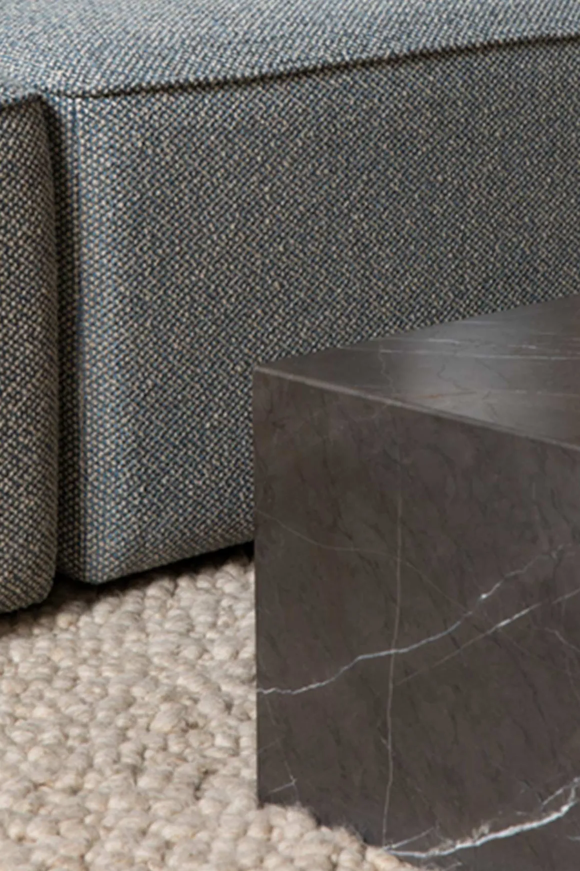 Sofabord - Plinth Low 60x100xh27cm Grey Kendzo Marble