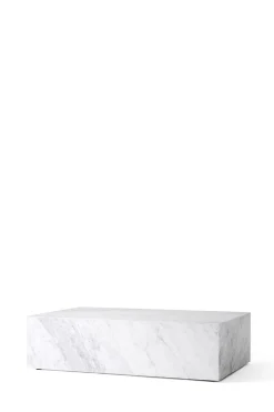 Sofabord - Plinth Low 60x100xh27cm White Marble