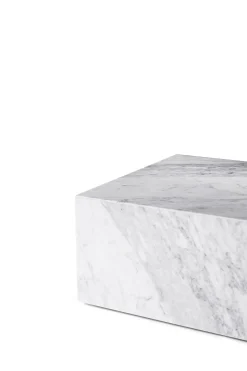 Sofabord - Plinth Low 60x100xh27cm White Marble