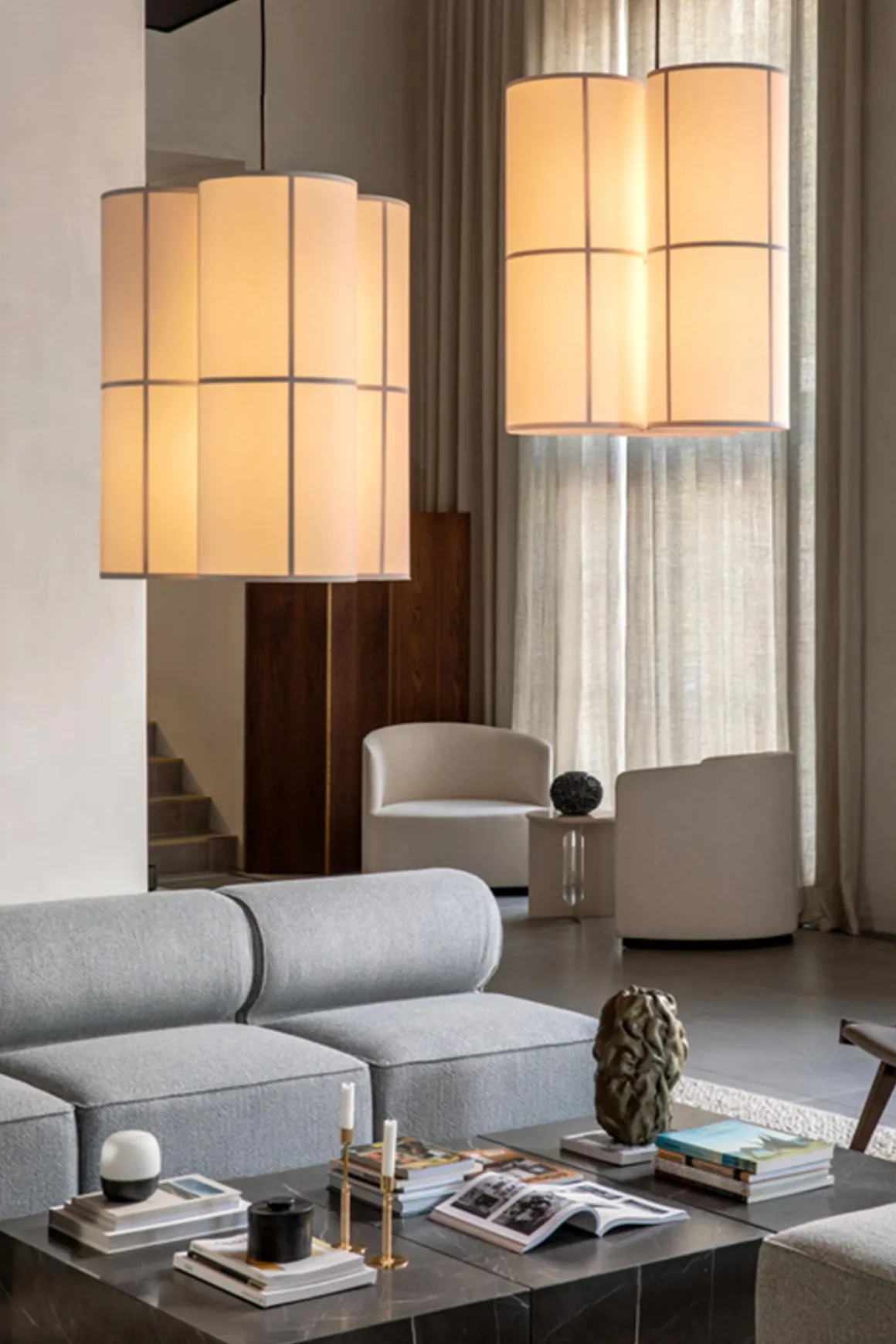 Sofabord - Plinth Low 60x100xh27cm Grey Kendzo Marble