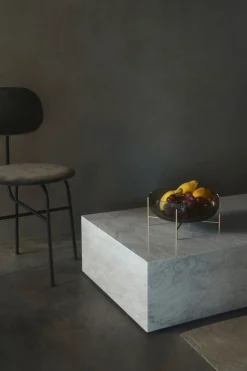 Sofabord - Plinth Low 60x100xh27cm White Marble